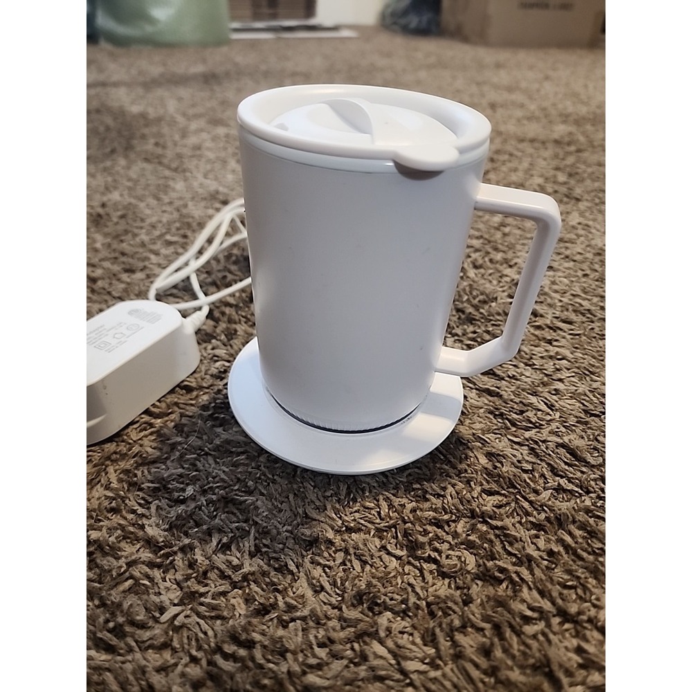 Ion Mug Tzumi Ion Mug and Charging Coaster 7559 12oz Self Heating With Lid
